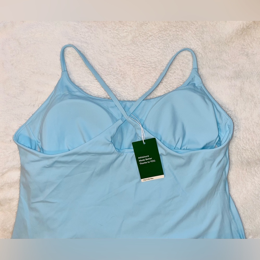 HALARA Sky Blue Slip Dress with shorts sz XL NEW!! - Picture 5 of 9